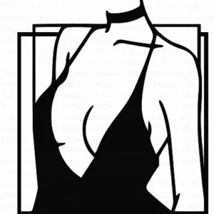 DEKORACJA ŚCIENNA AŻUR LOFT POP ART KOBIETA V119