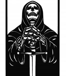 DEKORACJA ŚCIENNA 3D OBRAZ ŚMIERĆ KOSTUCHA E129