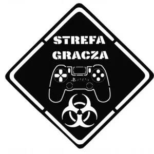 DEKORACJA ŚCIENNA DRZWI PREZENT STREFA GRACZA PS5