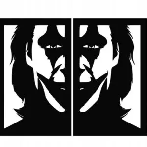 DEKORACJA ŚCIENNA 3D OBRAZ AŻUR JOKER PREZENT B124