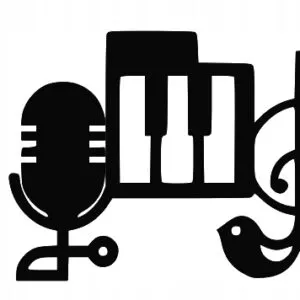 PREZENT MUZYKA MIKROFON NUTY OBRAZ 3D DEKOR Y126