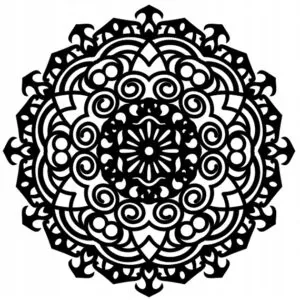 DEKORACJA NA ŚCIANĘ MANDALA OBRAZ 3D PREZENT J115