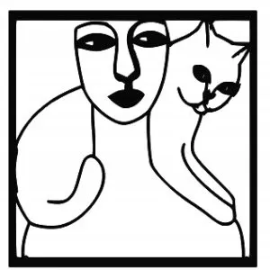 OBRAZ JAK PICASSO AŻUROWA DEKORACJA 3D KOT B130