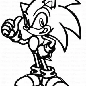 DEKORACJA ŚCIENNA 3D DO POKOJU DZIECKA SONIC V117