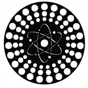 DEKORACJA NA ŚCIANĘ OBRAZ AŻUROWY 3D ATOM X117