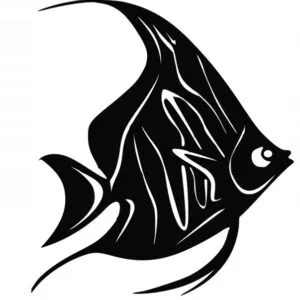 DEKORACJA ŚCIENNA 3D AŻUROWA RYBA SKALAR D142