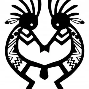 INDIAŃSKA DEKORACJA ŚCIENNA AŻUROWA KOKOPELLI J141