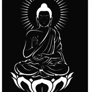 DEKORACJA ŚCIENNA 3D PANEL BUDDA MEDYTACJA A125