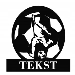 DEKORACJA ŚCIENNA 3D DZIECIĘCA PIŁKARZ + IMIĘ D127