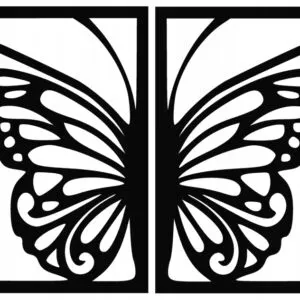 MODNA AŻUROWA DEKORACJA ŚCIENNA MOTYL PREZENT C132