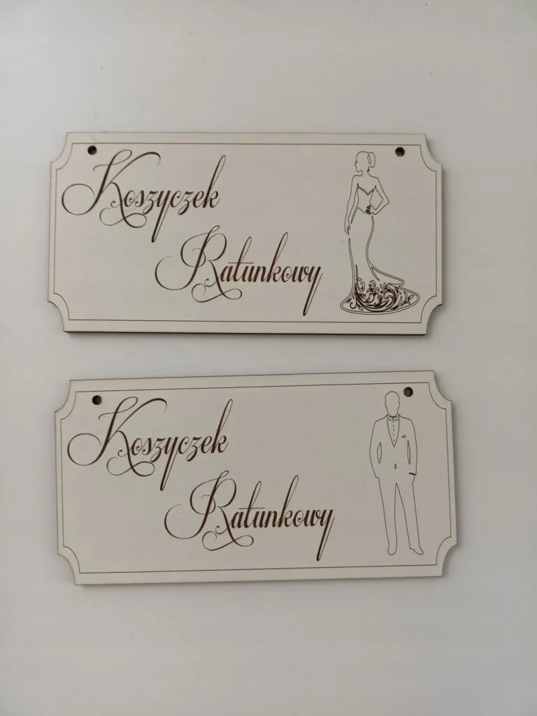 ZAWIESZKA NAPIS KOSZYCZEK RATUNKOWY BIAŁY