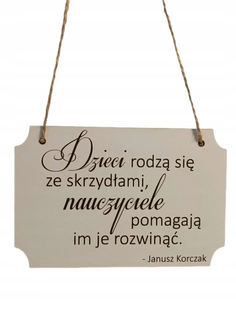 ZAWIESZKA Z SENTENCJĄ DLA NAUCZYCIELA / PREZENT NA DZIEŃ NAUCZYCIELA  - K210
