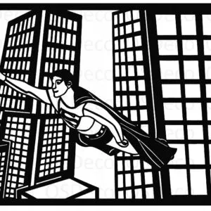 PREZENT Dekoracja pokoju dziecięcego SUPERMAN S109