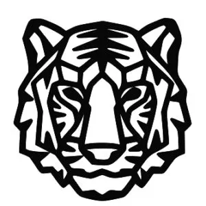 Obraz ażurowy LOFT Dekoracja ścienna TYGRYS E137