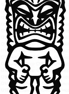 MODNA DEKORACJA ŚCIENNA AŻUROWA TIKI TOTEM X101