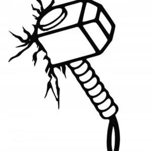 HIT MŁOT THORA DEKORACJA ŚCIENNA 3D DZIECIĘCA C131