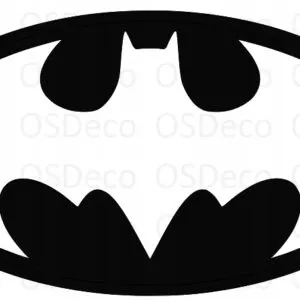 BATMAN LOGO I BATARANG DEKORACJA NA ŚCIANĘ L T102