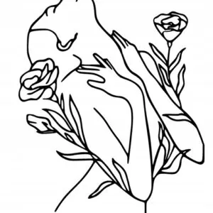 Ażurowa Dekoracja ścienna 3D ZMYSŁOWA KOBIETA j153