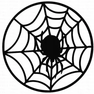 DEKORACJA AŻUROWA OZDOBA HALLOWEEN PAJĄK O119
