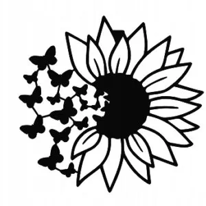 PANEL DEKORACYJNY 3D OBRAZ AŻUROWY DUŻY KWIAT C134