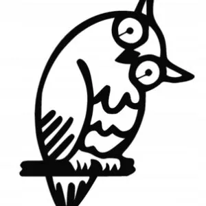 Dekoracja 3D pokoiku dziecięcego Prezent SOWA E126