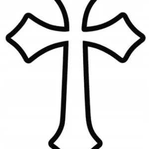 DEKORACJA ŚCIENNA 3D AŻUROWY KRZYŻ NAD DRZWI B140