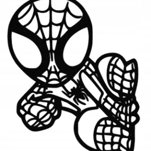 BABY SPIDERMAN DEKORACJA ŚCIENNA 3D DZIECIĘCA W133