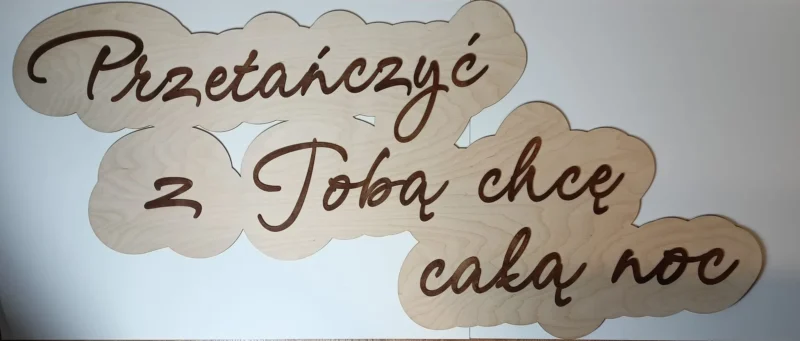 Przetańczyć z Tobą chcę całą noc" DEKORACJA ŚLUBNA BOHO - M140
