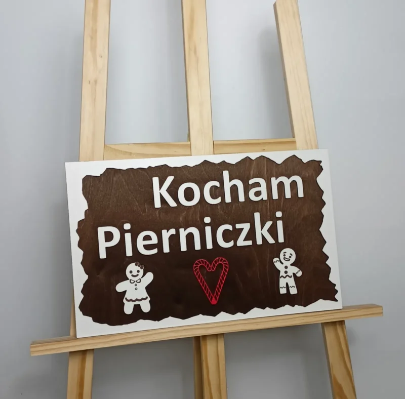 KOCHAM PIERNICZKI TABLICZKA DEKORACYJNA
