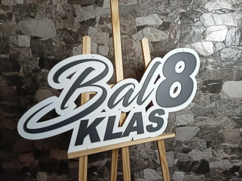 DUŻY NAPIS NA ŚCIANKĘ BAL 8 KLAS - DEKORACJA NA KOMERS, BAL ABSOLWENTÓW, BAL ÓSMOKLASISTY - M319