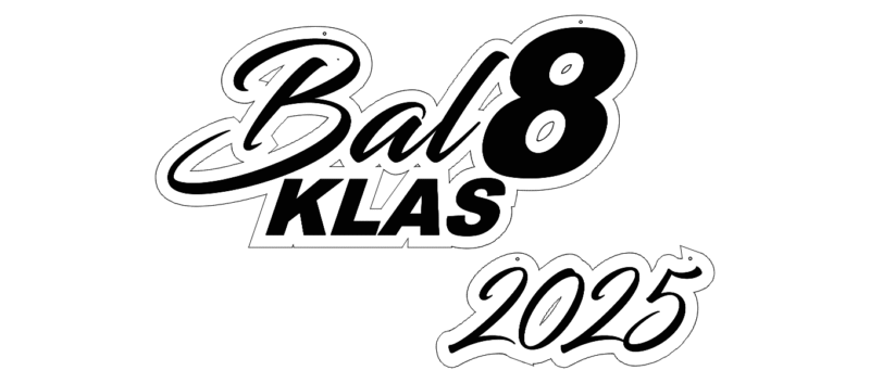 DUŻY NAPIS NA ŚCIANKĘ BAL 8 KLAS + ROK - DEKORACJA NA KOMERS, BAL ABSOLWENTÓW, BAL ÓSMOKLASISTY - M333