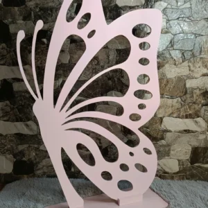 DUŻY MOTYL ZE SKLEJKI STOJĄCA DEKORACJA ŚCIANKI BALONOWEJ 100 CM - KOLORY - M417